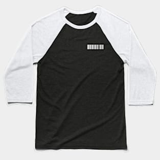 "Be Awesome" Barcode Minimal Design Baseball T-Shirt